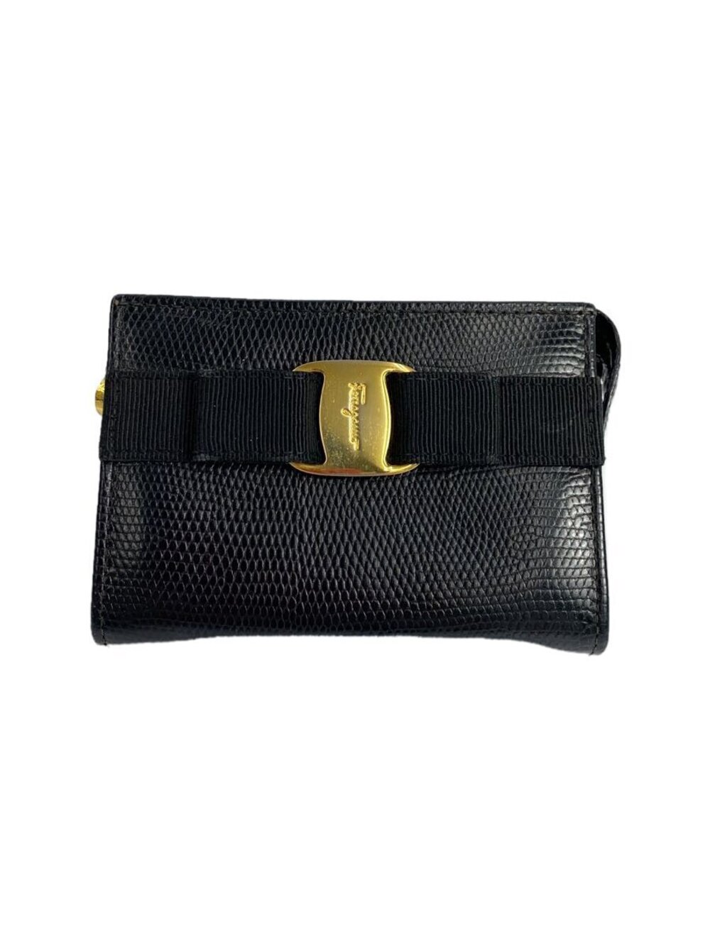 Salvatore Ferragamo Pouch Clutch Black